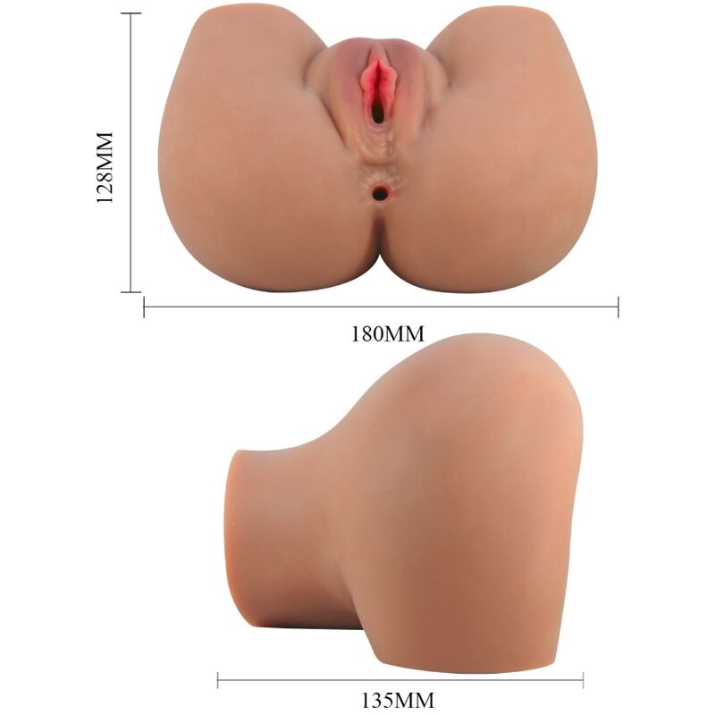 CRAZY BULL - MILA VIBRATOR BUTT MIT REALISTISCHER VAGINA UND ANUS FLESH CONTROL FERNBEDIENUNG