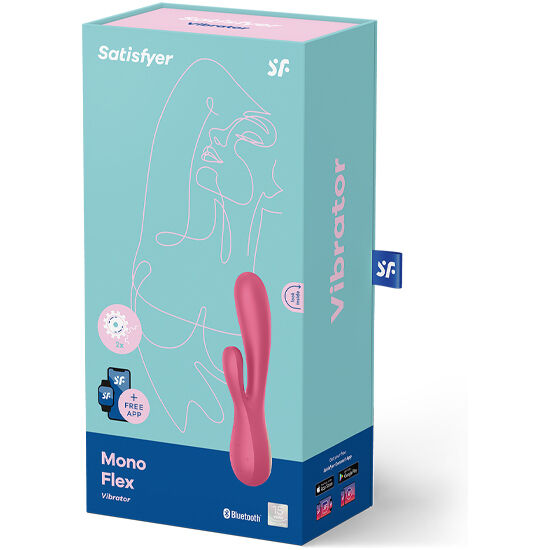 SATISFYER - MONO FLEX ROSA o. ROT MIT APP
