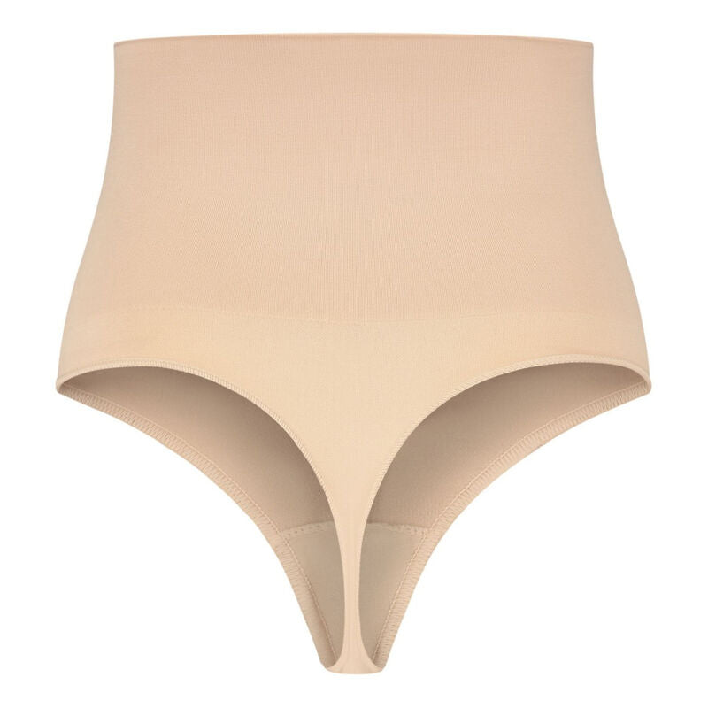 BYE-BRA – NAHTLOSER BEIGER HÜFTSTRUMPFHOSEN IM TANGA-STIL