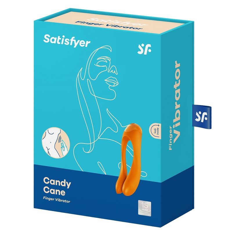 SATISFYER - CANDY CANE FINGERVIBRATOR SCHWARZ