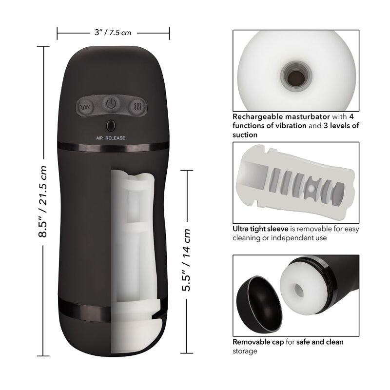 CALEXOTICS - OPTIMUM POWER STROKER VIBRATIONS AND SAUGFUNKTIONEN