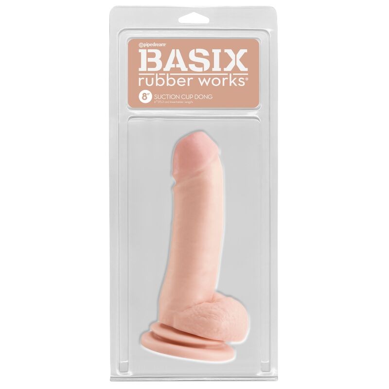 BASIX - NATÜRLICHER JELLY-PENIS MIT STIMULIERENDEN WELLEN 18 CM