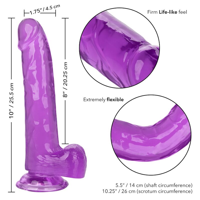 CALEXOTICS - GRÖSSE KÖNIGIN-LILAC DILDO 20.3 CM