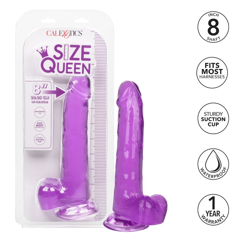 CALEXOTICS - GRÖSSE KÖNIGIN-LILAC DILDO 20.3 CM