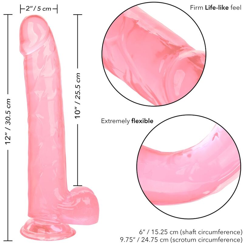 CALEXOTICS - GRÖSSE KÖNIGIN-PINK DILDO 25.5 CM