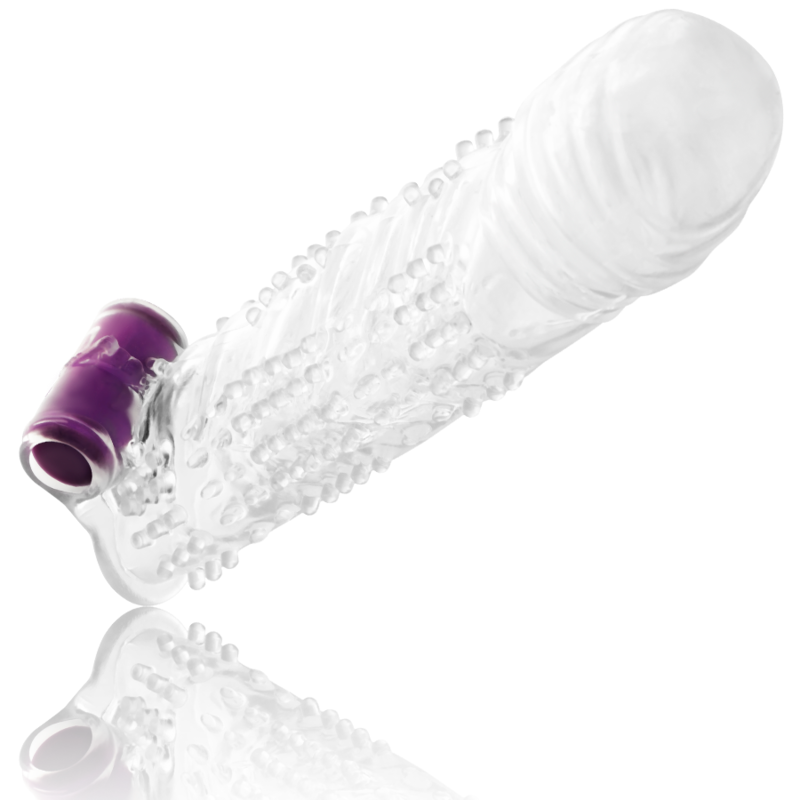 OHMAMA - Textured penis sleeve with vibrating bullet