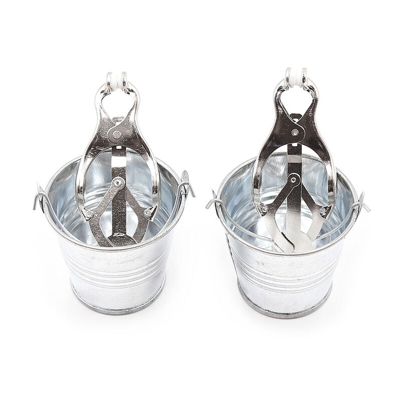 OHMAMA FETISH NIPPLE CLAMPS WITH BUCKET