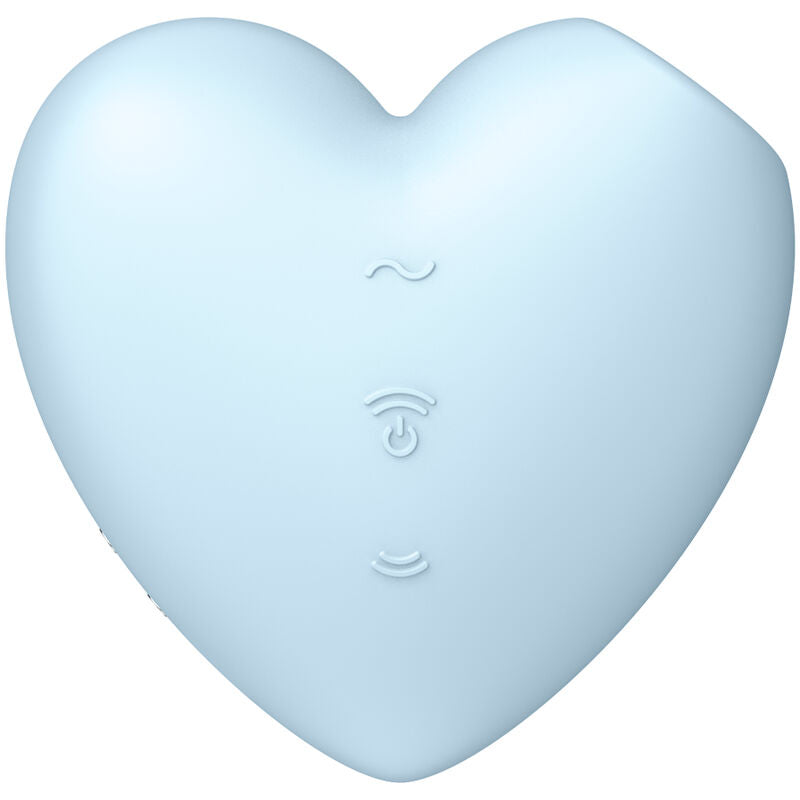 SATISFYER - CUTIE HEART AIR PULSE STIMULATOR & VIBRATOR ROSA