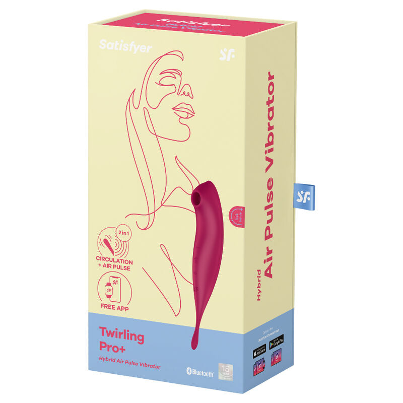SATISFYER - TWIRLING PRO+ AIR PULSE STIMULATOR & VIBRATOR APP GRÜN
