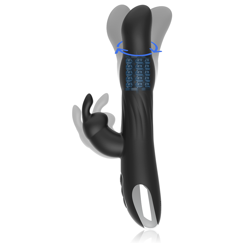 BRILLY GLAM- MOEBIUS RABBIT VIBRATOR &amp; ROTATOR KOMPATIBEL MIT WATCHME WIRELESS TECHNOLOGY