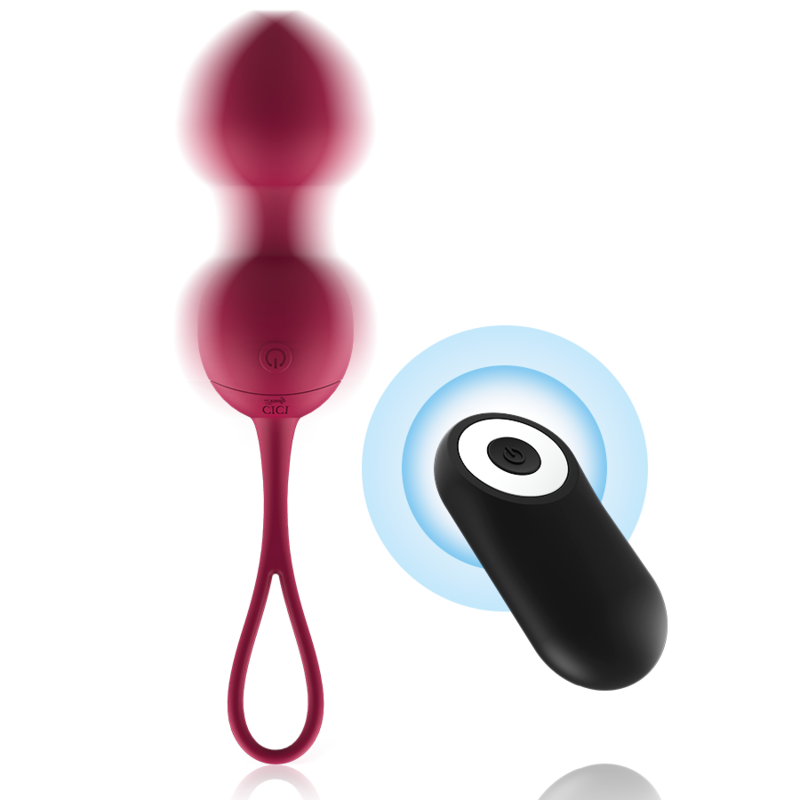 CICI BEAUTY - PREMIUM SILICONE 3 VIBRATING KEG BEADS REMOTE CONTROL