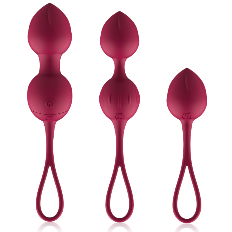 CICI BEAUTY - PREMIUM SILICONE 3 VIBRATING KEG BEADS REMOTE CONTROL