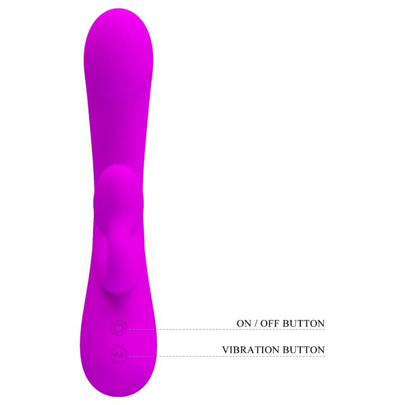 PRETTY LOVE - SINCERE VIBRATOR UND KLITORAS STIMULIERENDE WELLEN LILA SILIKON