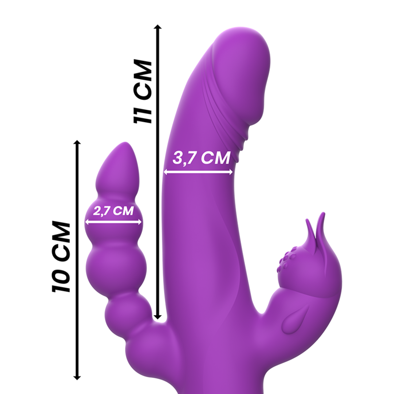 INTENSE - CASANOVA RABBIT SILIKONVIBRATOR DREIFACHMOTOR LILAC