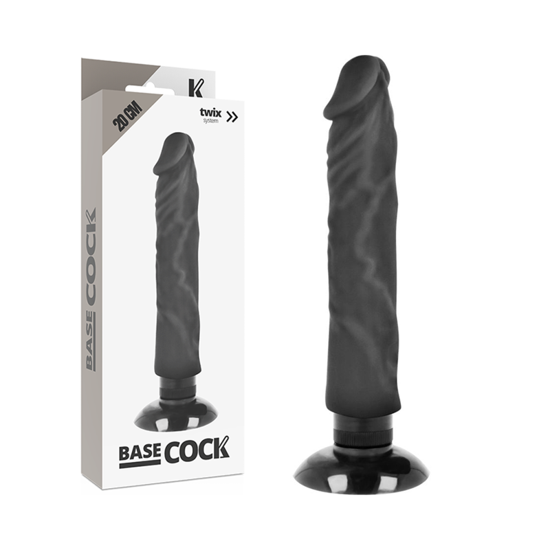 BASECOCK - REALISTISCHER VIBRATOR 2-1 20 CM -O- 4 CM