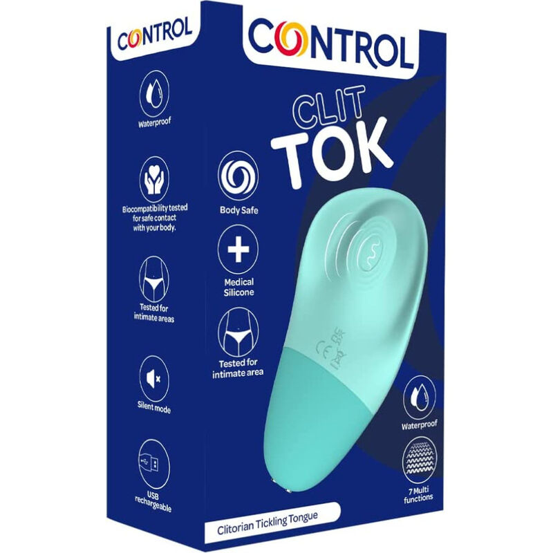 CONTROL - CLIT TOK RECHARGEABLE CLITORIC STIMULATOR TONGUE