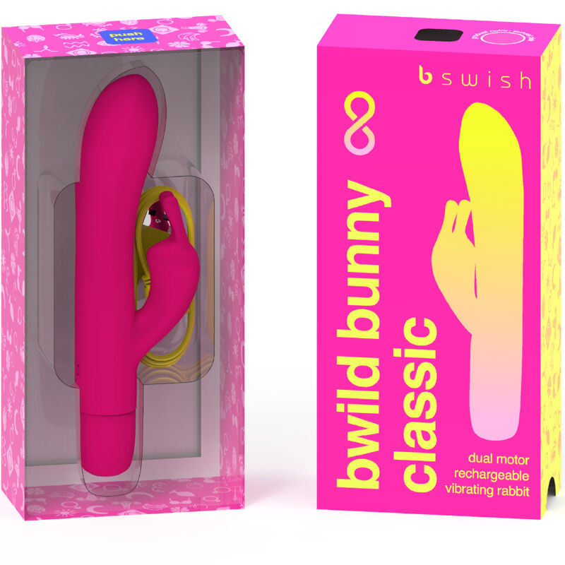 B SWISH - BWILD BUNNY INFINITE KLASSISCHER WIEDERAUFLADBARER VIBRATOR PINK SILIKON