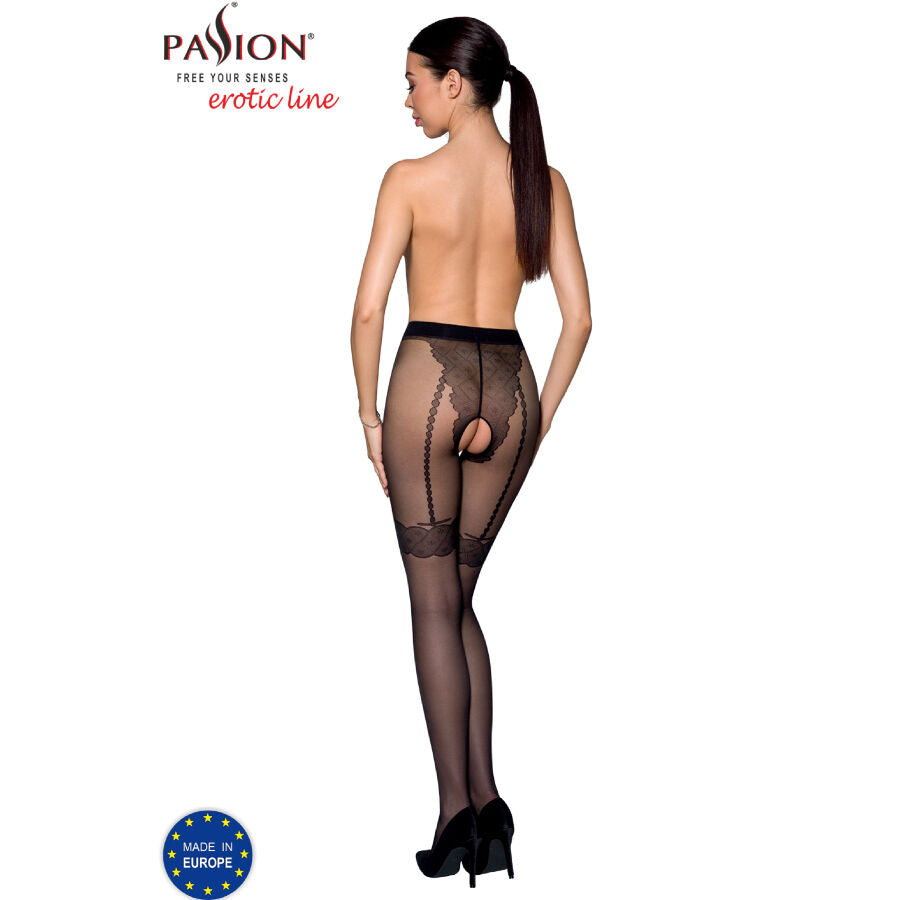 PASSION - TIOPEN 016 SCHWARZE STRUMPFHOSE 3/4 20 DEN