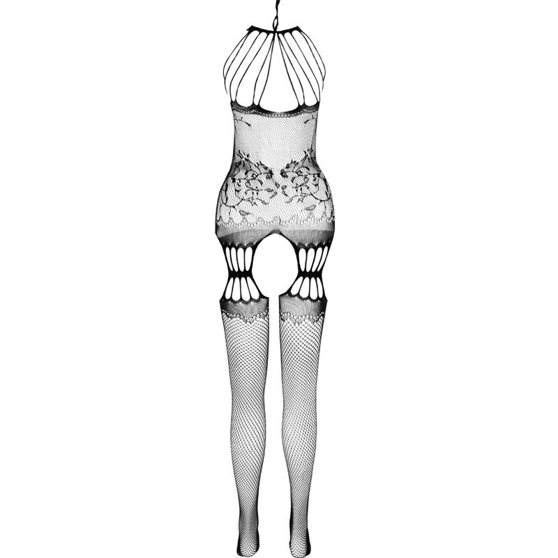PASSION - BS095 WEISSER BODYSTOCKING, EINE GRÖSSE