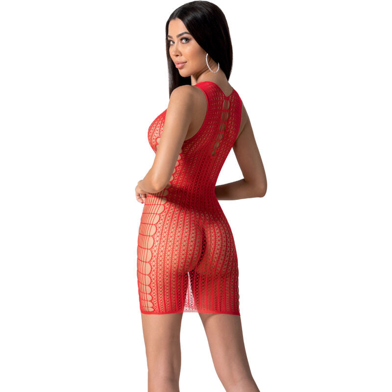 PASSION - BS097 WEISSER BODYSTOCKING, EINE GRÖSSE