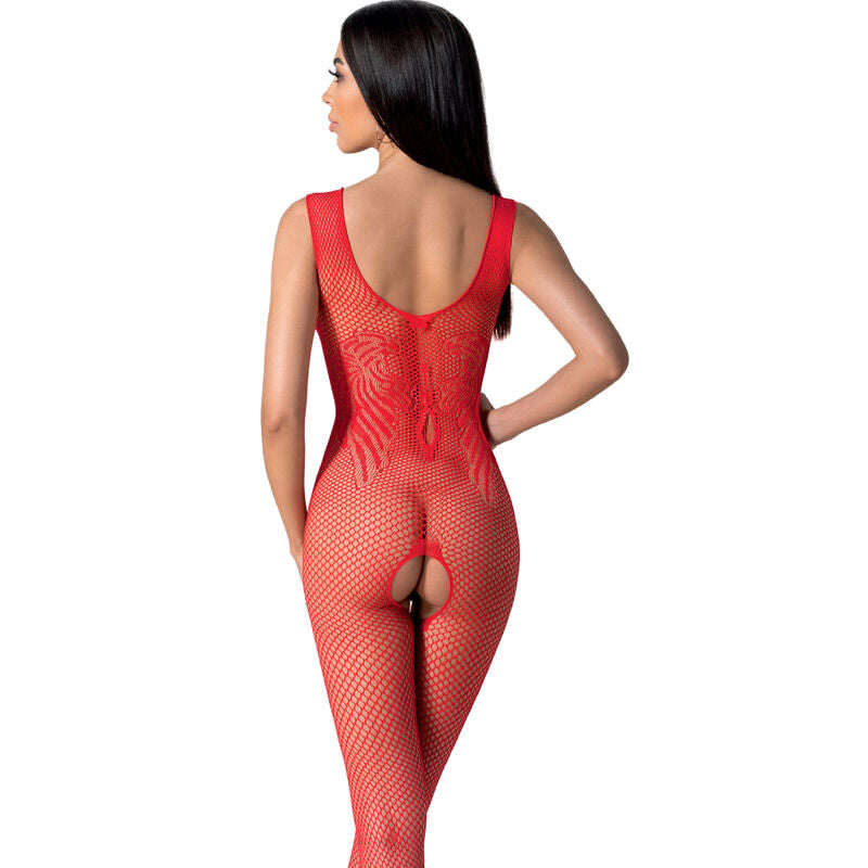 PASSION - BS098 WEISSER BODYSTOCKING, EINE GRÖSSE