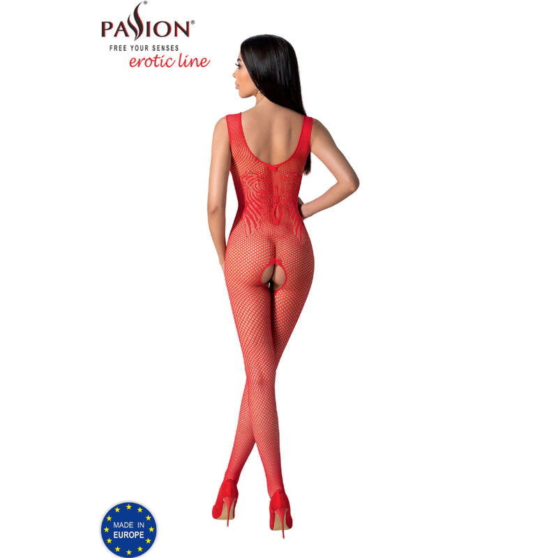 PASSION - BS098 WEISSER BODYSTOCKING, EINE GRÖSSE