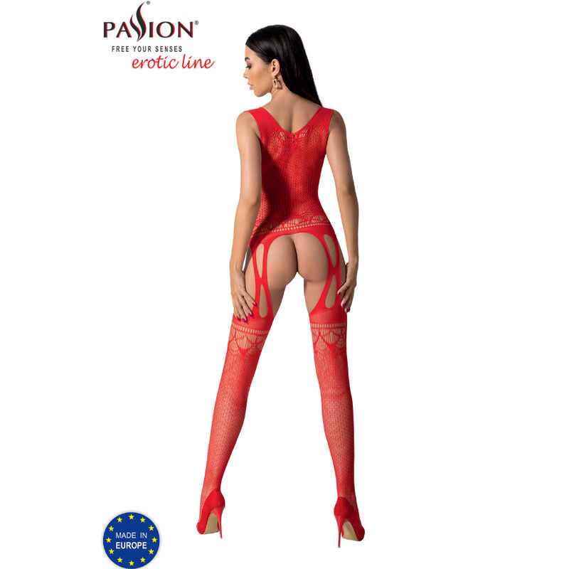 PASSION - BS099 WEISSER BODYSTOCKING, EINE GRÖSSE
