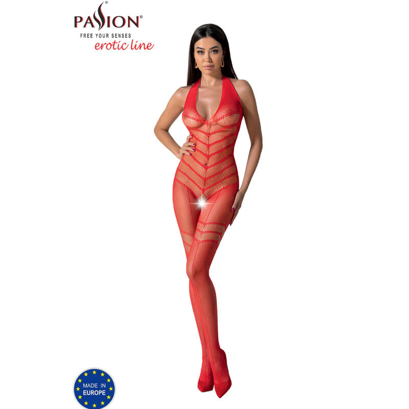 PASSION - BS100 WEISSER BODYSTOCKING, EINE GRÖSSE