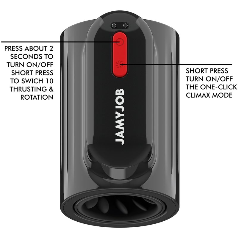 JAMYJOB - VORTEX THROATING AND 360-ROTATING TECH TURBO MODE MASTURBATOR