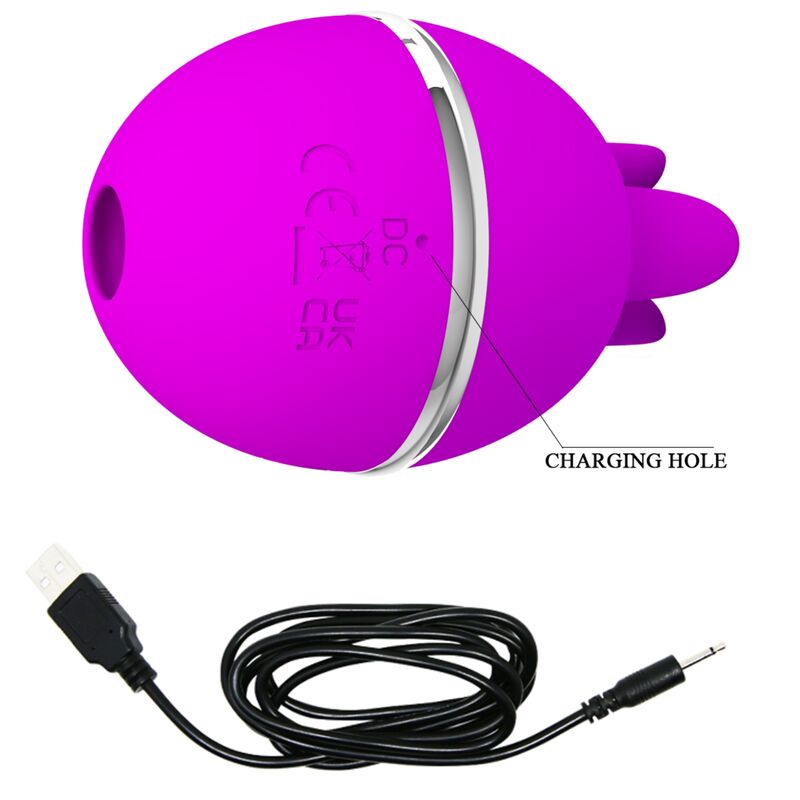 PRETTY LOVE - GEMINI BALL LILAC. RUNDER VIBRATOR AUS SILIKON