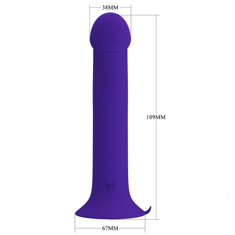 PRETTY LOVE - MURRAY YOUTH VIBRIERENDER DILDO &amp; WIEDERAUFLADBARER VIOLETT