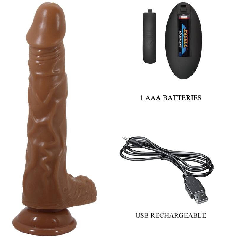 DANCE - BODACH REALISTISCHER VIBRATOR MIT FERNBEDIENUNGSSAUGNAPF