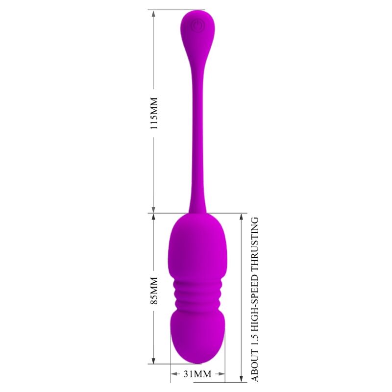 PRETTY LOVE - CALLIE PURPLE RECHARGEABLE VIBRATION EGG