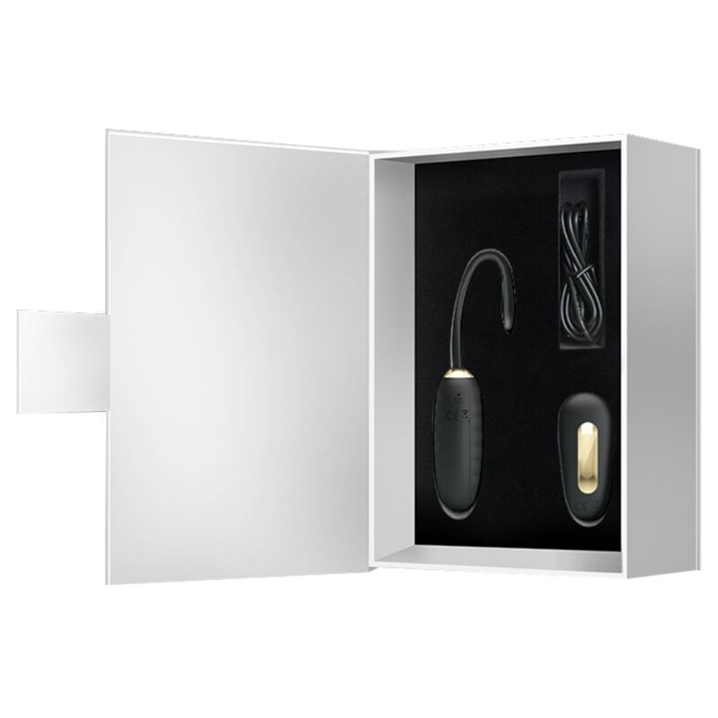PRETTY LOVE - DOREEN LUXURY RECHARGEABLE VIBRATING EGG BLACK WITH REMOTE CONTROL