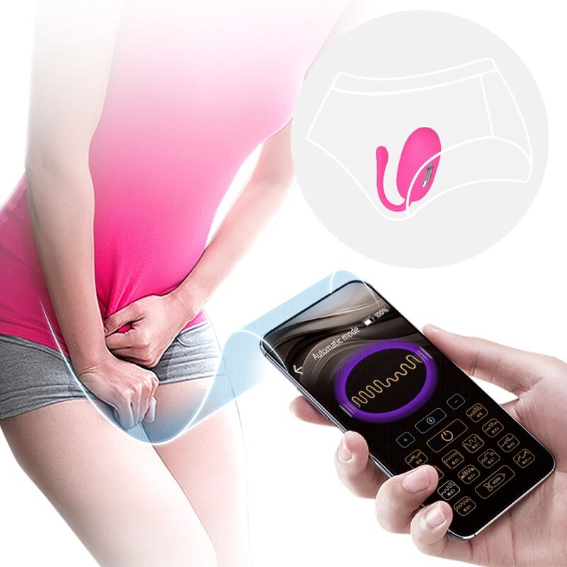 PRETTY LOVE - DOREEN RECHARGEABLE VIBRATING EGG MAGENTA WITH REMOTE CONTROL