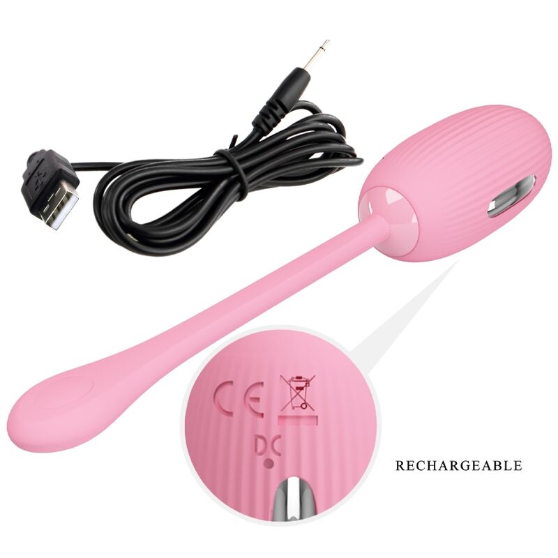 PRETTY LOVE - DOREEN PINK RECHARGEABLE VIBRATION EGG