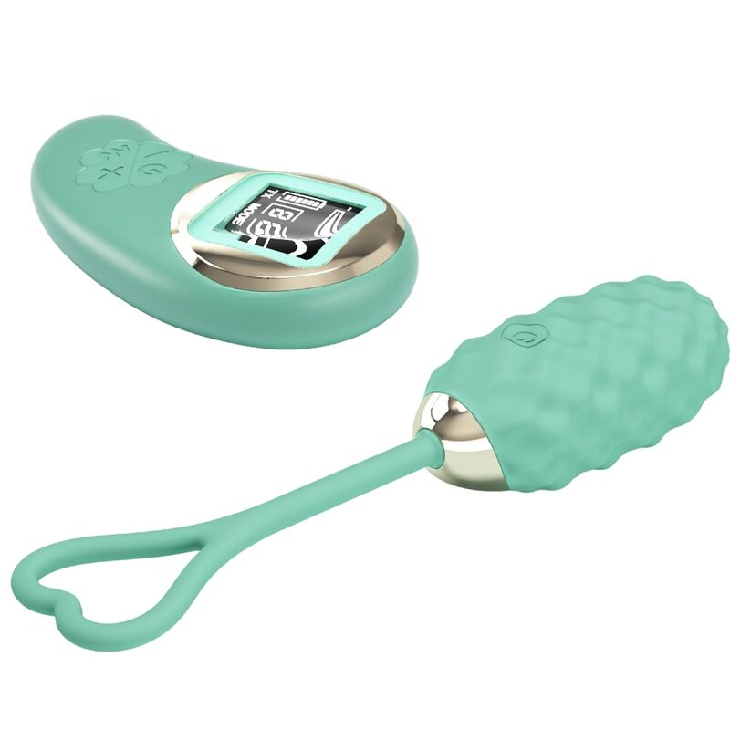 PRETTY LOVE - VIVIAN GREEN VIBRATING EGG WITH REMOTE CONTROL