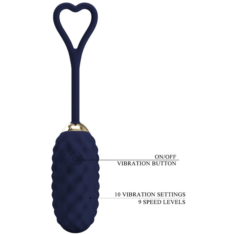 PRETTY LOVE - VIVIAN BLUE VIBRATION EGG WITH REMOTE CONTROL
