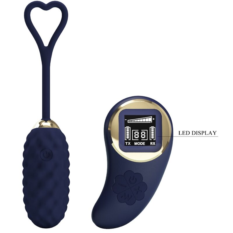 PRETTY LOVE - VIVIAN BLUE VIBRATION EGG WITH REMOTE CONTROL