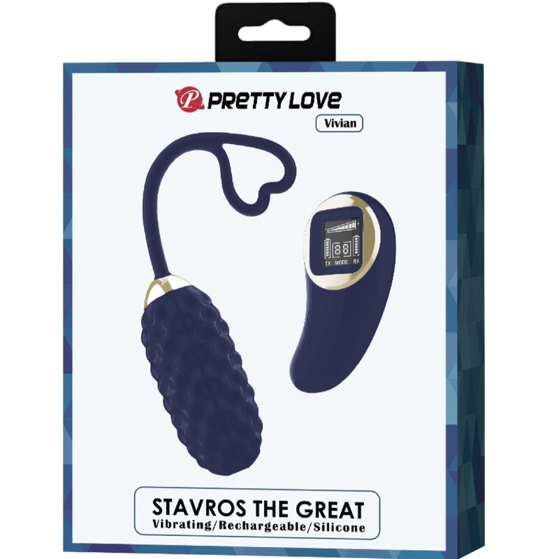 PRETTY LOVE - VIVIAN BLUE VIBRATION EGG WITH REMOTE CONTROL
