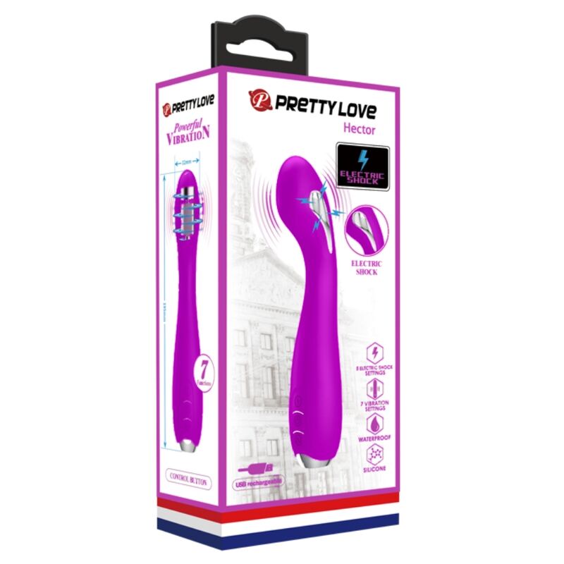 PRETTY LOVE - HECTOR WIEDERAUFLADBARER ELEKTROSCHOCK-VIBRATOR WASSERDICHT LILAC