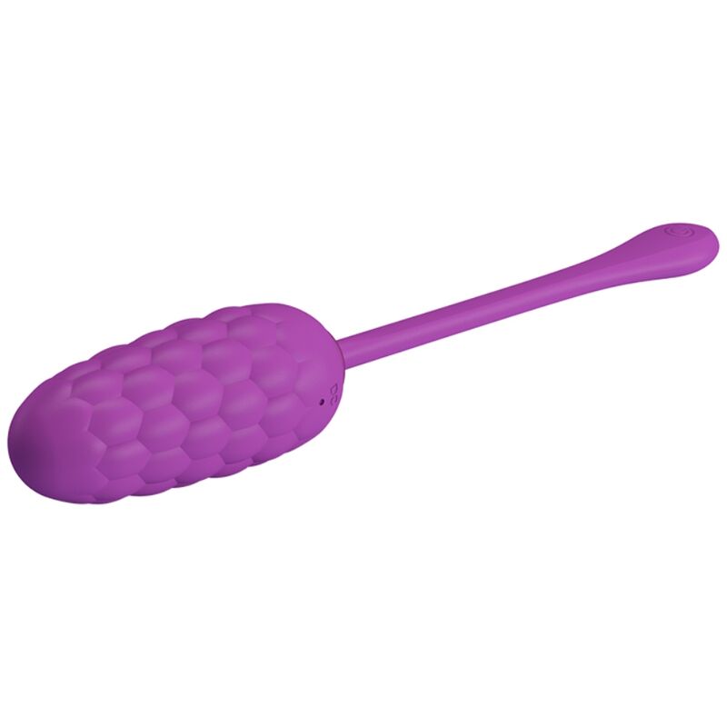 PRETTY LOVE - VIBRATING EGG WITH PURPLE RECHARGEABLE SEA TEXTURE