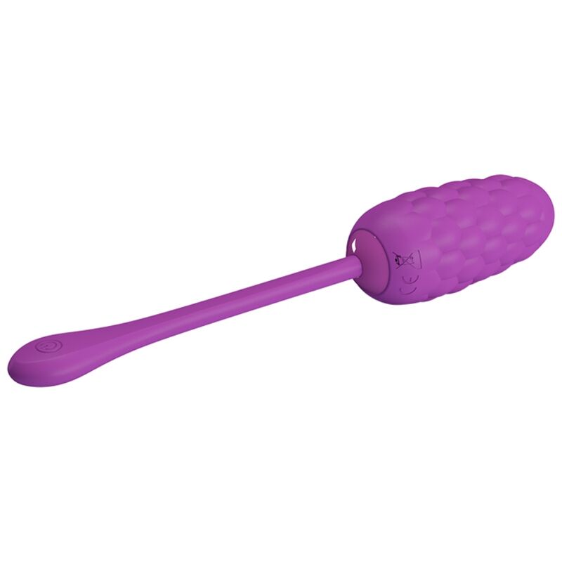 PRETTY LOVE - VIBRATING EGG WITH PURPLE RECHARGEABLE SEA TEXTURE