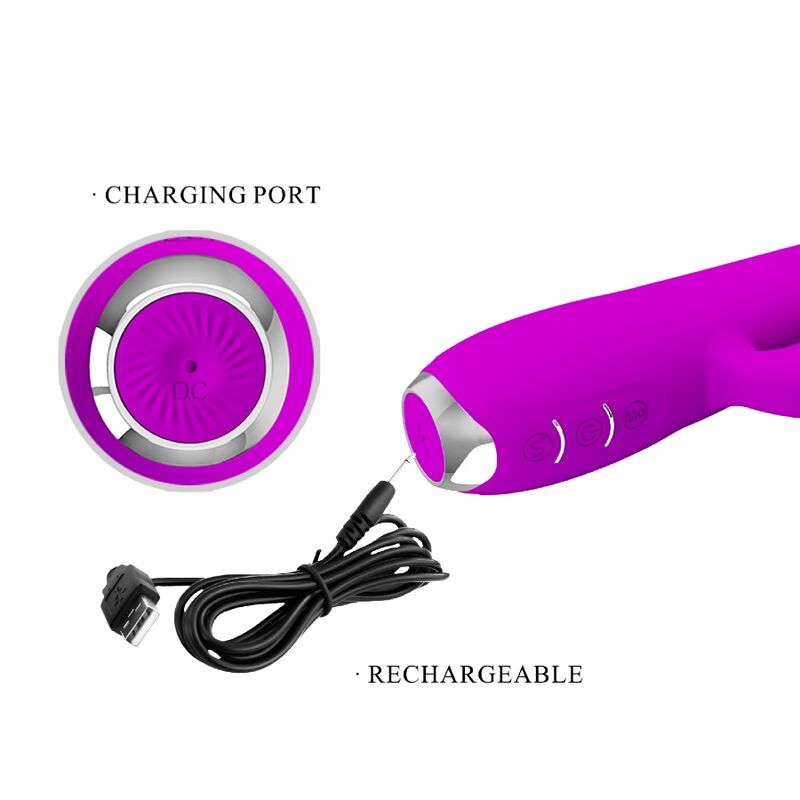 PRETTY LOVE - REGINA VIBRATOR - WIEDERAUFLADBAR STIMULIERENDE WELLEN LILA