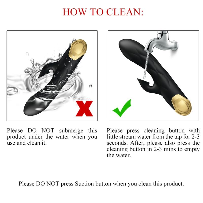 PRETTY LOVE - BLACK RECHARGEABLE, GOLD-PLATED LUXURY VIBRATOR