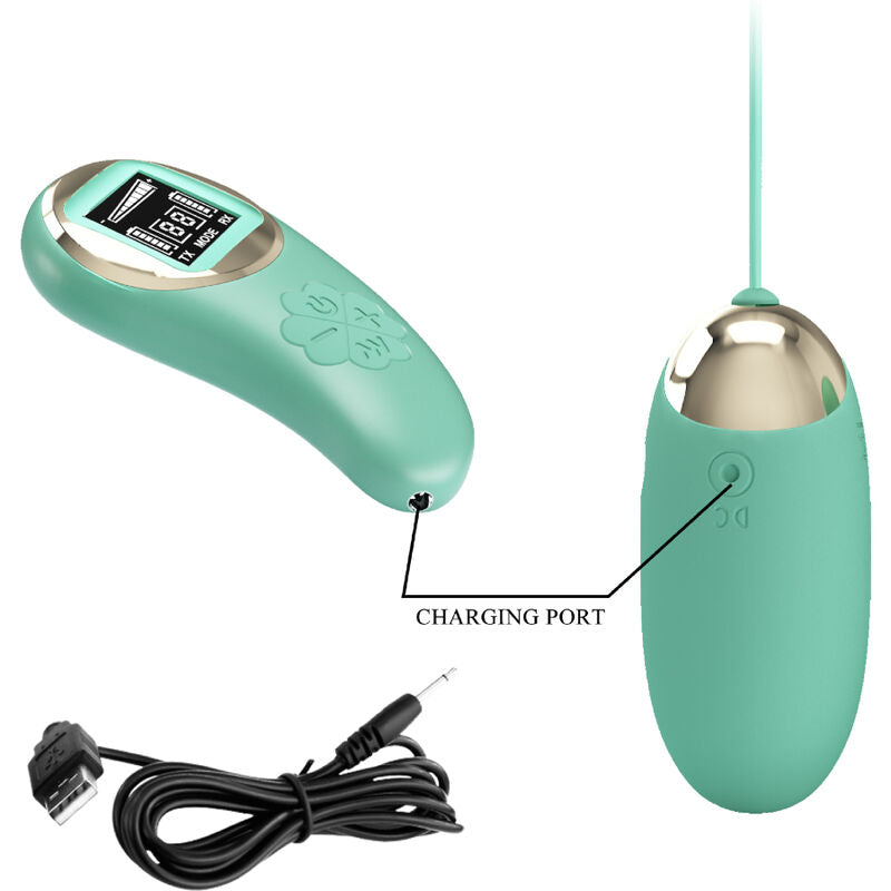 PRETTY LOVE - GREEN REMOTE CONTROL, VIBRATING EGG MINE