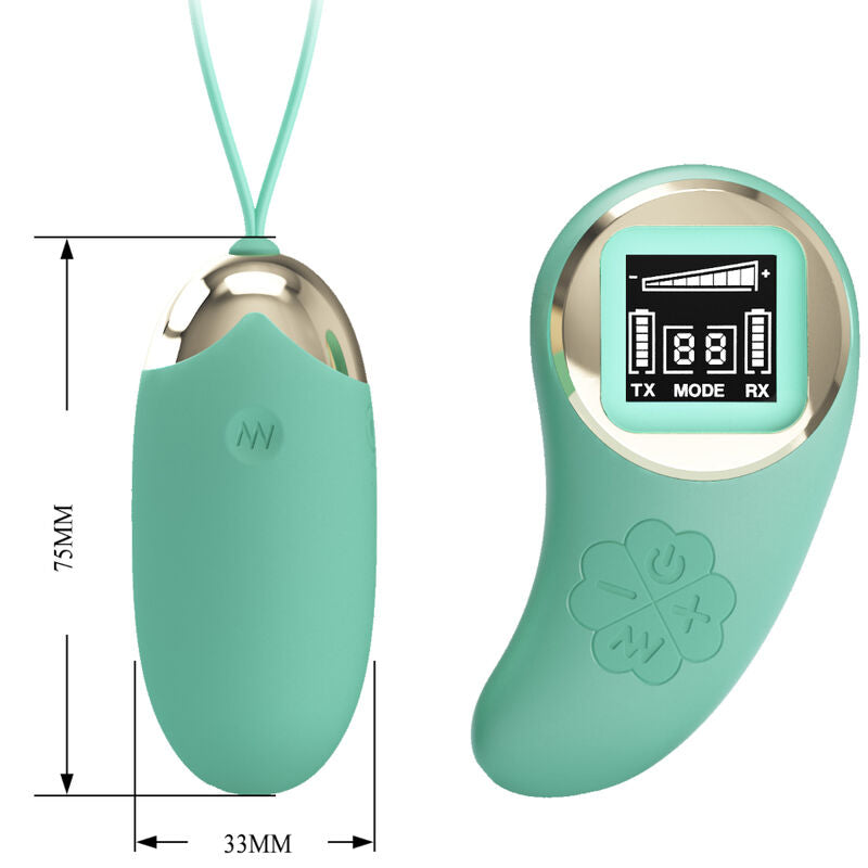 PRETTY LOVE - GREEN REMOTE CONTROL, VIBRATING EGG MINE