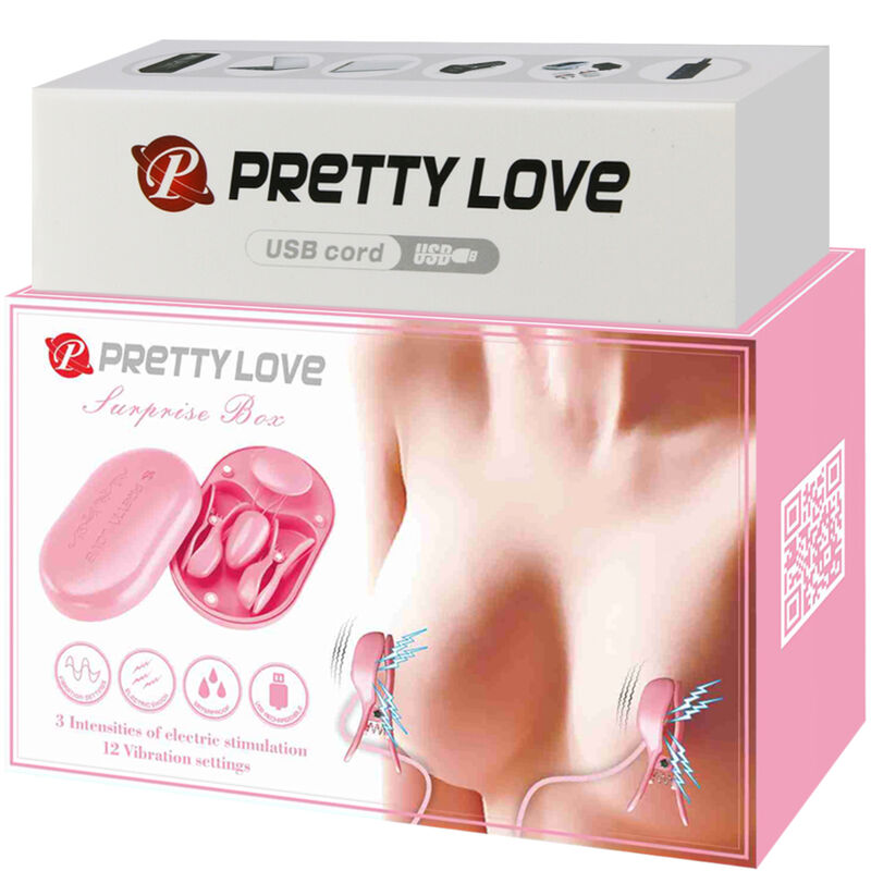 PRETTY LOVE - SURPRISE BOX PINK ELECTROSTIMULATION TWEEZERS