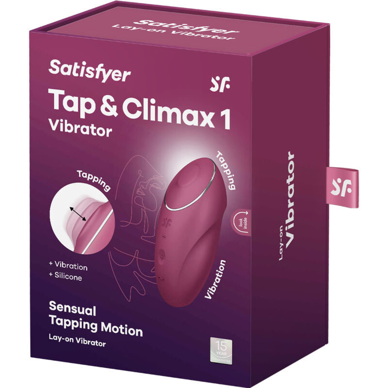 SATISFYER - TAP & CLIMAX 1 AUFLEGVIBRATOR GRAU