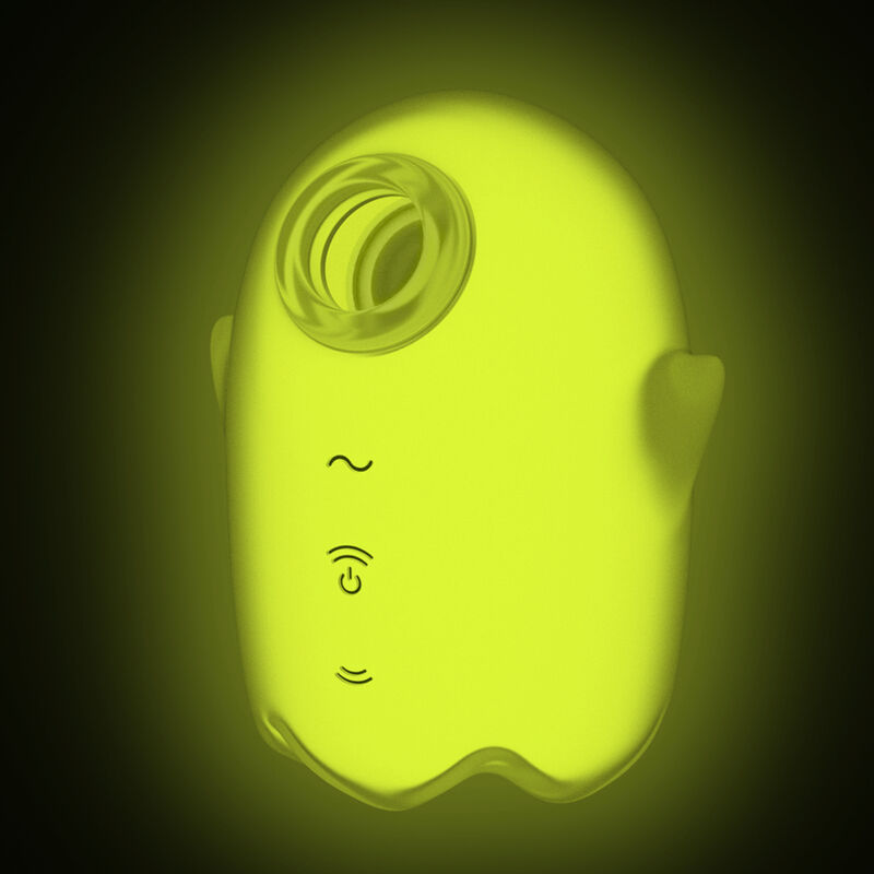 SATISFYER - GLOWING GHOST AIR PULSE &amp; VIBRATOR YELLOW OR WHITE
